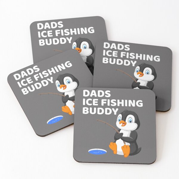 Item preview, Dads Ice Fishing Buddy Funny Kids designed and sold by ByTekk.