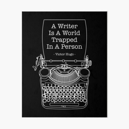 Gifts for Writers Quote Print Victor Hugo Typewriter Art 