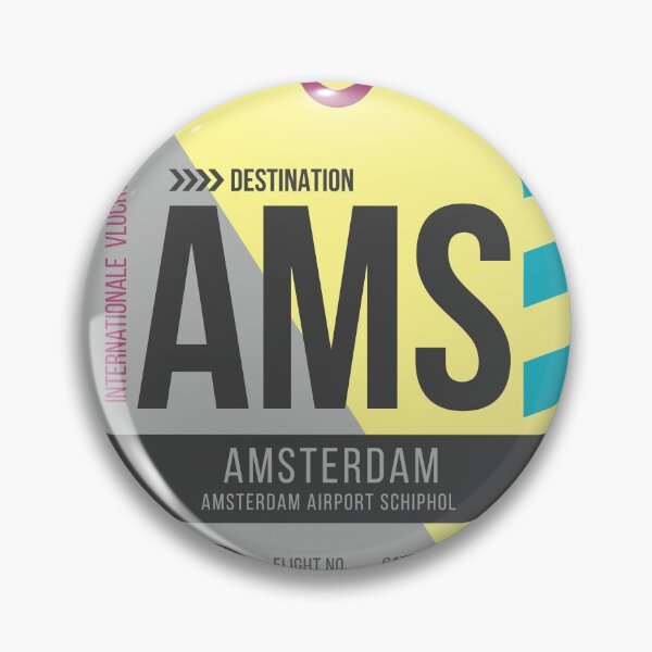 Item preview, Amsterdam Airport Schiphol Stylish Luggage Tag (AMS) designed and sold by SLAG-Creative.