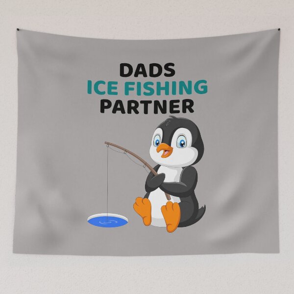 Item preview, Dads Ice Fishing Partner Funny Kids designed and sold by ByTekk.