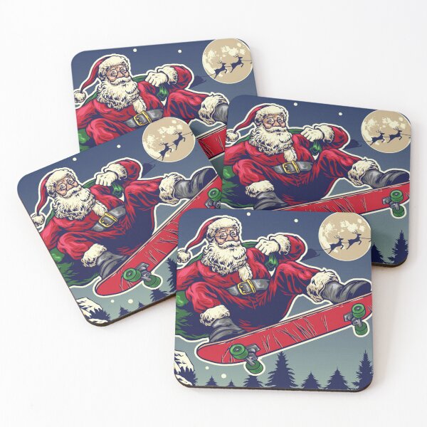 Item preview, Christmas Skateboarding Santa designed and sold by Rakuten Mallor.