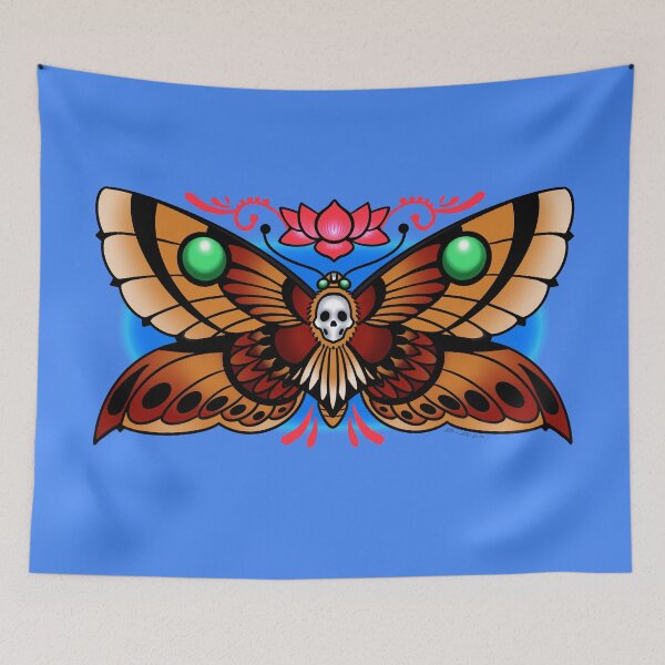 Item preview, Moth & Lotus designed and sold by MetroInk.