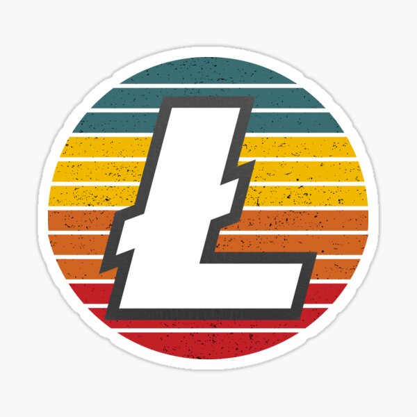 Artikel-Vorschau von Litecoin Grunge Sonnenuntergang, designt und verkauft von Bitcoin-Fashion.