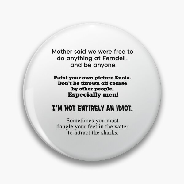 Item preview, Enola Holmes quotes set designed and sold by SerenaMinimal.