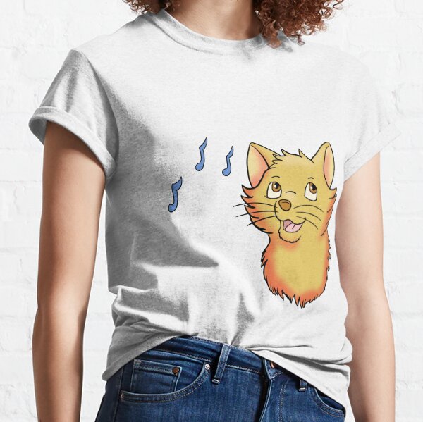Singing Hopeful Yellow Cat Classic T-Shirt