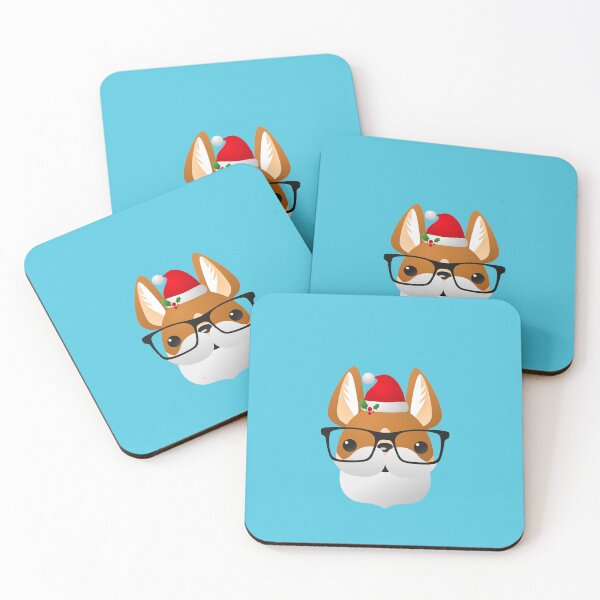 Item preview, Santa Corgi Merry Christmas - Merry Corgmas - Blue designed and sold by Kevin-PR.