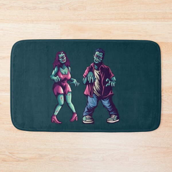 Artikelvorschau, Zombies Halloween Grün Weiß Schwarz, Dinosaurier, Fleischesser, Design2Z, Schwarz, Weiß, Bunt, Dino, entworfen und verkauft von Design2Z.