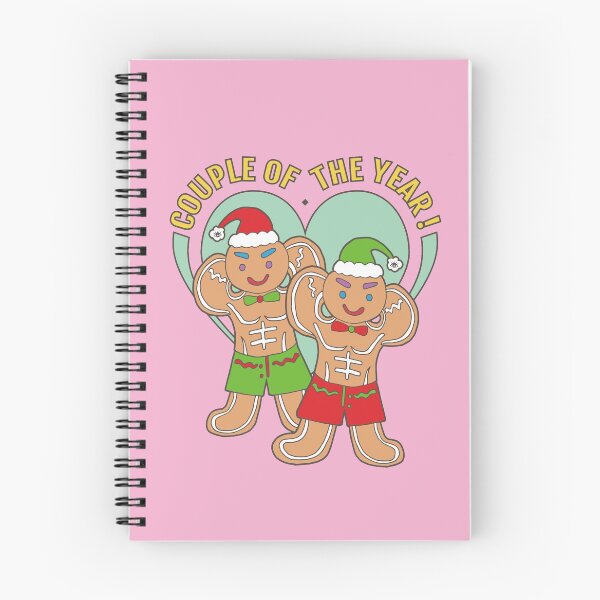 Item preview, Gingerbread Gay Lover- Couple of the Year | Pink Background | Curious Eyeball designed and sold by CuriousEyeball.