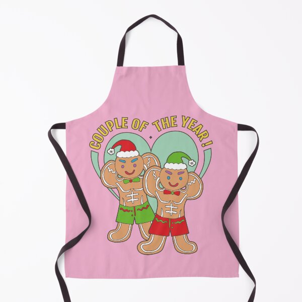 Item preview, Gingerbread Gay Lover- Couple of the Year | Pink Background | Curious Eyeball designed and sold by CuriousEyeball.