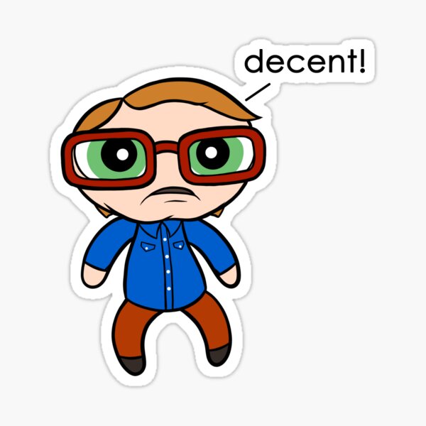 "Bubbles Decent" Sticker by cheechardman Redbubble