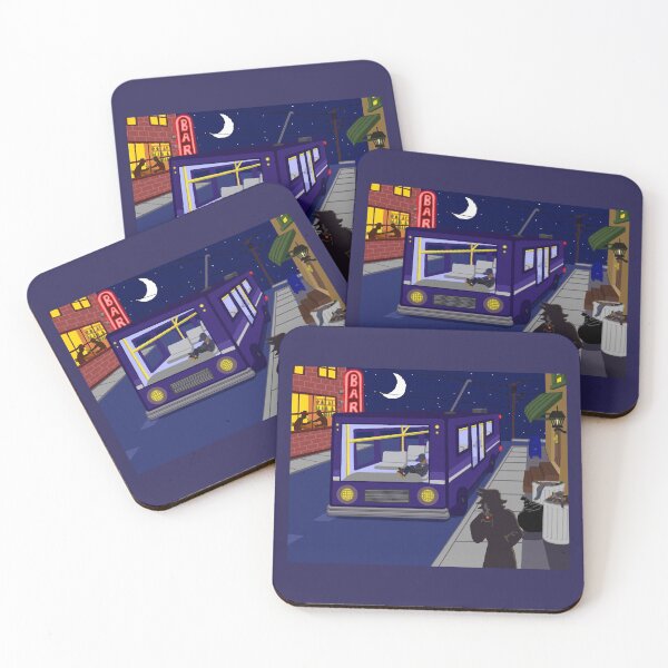 Item preview, The Lofi Night Bus designed and sold by TaylorBosworth.