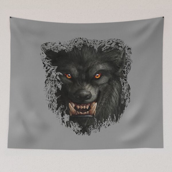Item preview, Distorted Black Wild Werewolf Or Just A Wolf ? designed and sold by Oaks Creations.