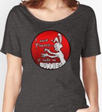 Camiseta ancha Tengo una teoría; podrían ser conejos.