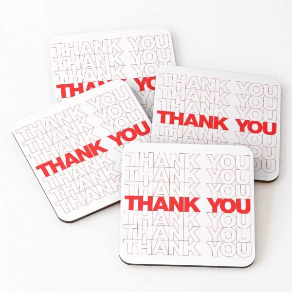 Item preview, Classic Thank You Repeating Pattern - English (Thank You) designed and sold by jdotrdot712.