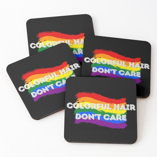 Item preview, Colorful Hair Don't Care Rainbow designed and sold by MixedBagMerch.