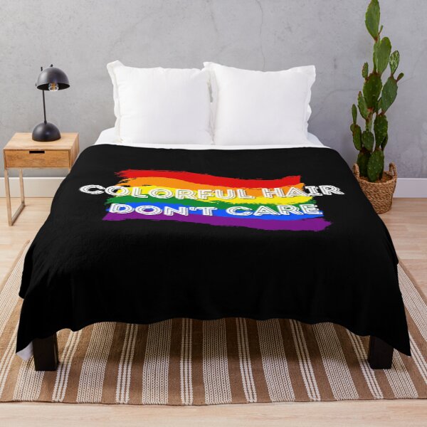 Item preview, Colorful Hair Don't Care Rainbow designed and sold by MixedBagMerch.