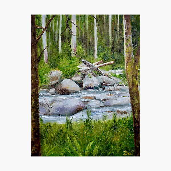 Item preview, East Kiewa River at Bogong designed and sold by Dai Wynn Fine Art.