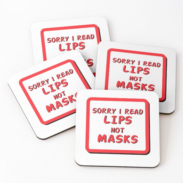 Item preview, Sorry I read lips, not masks. sticker designed and sold by Studio Bako.