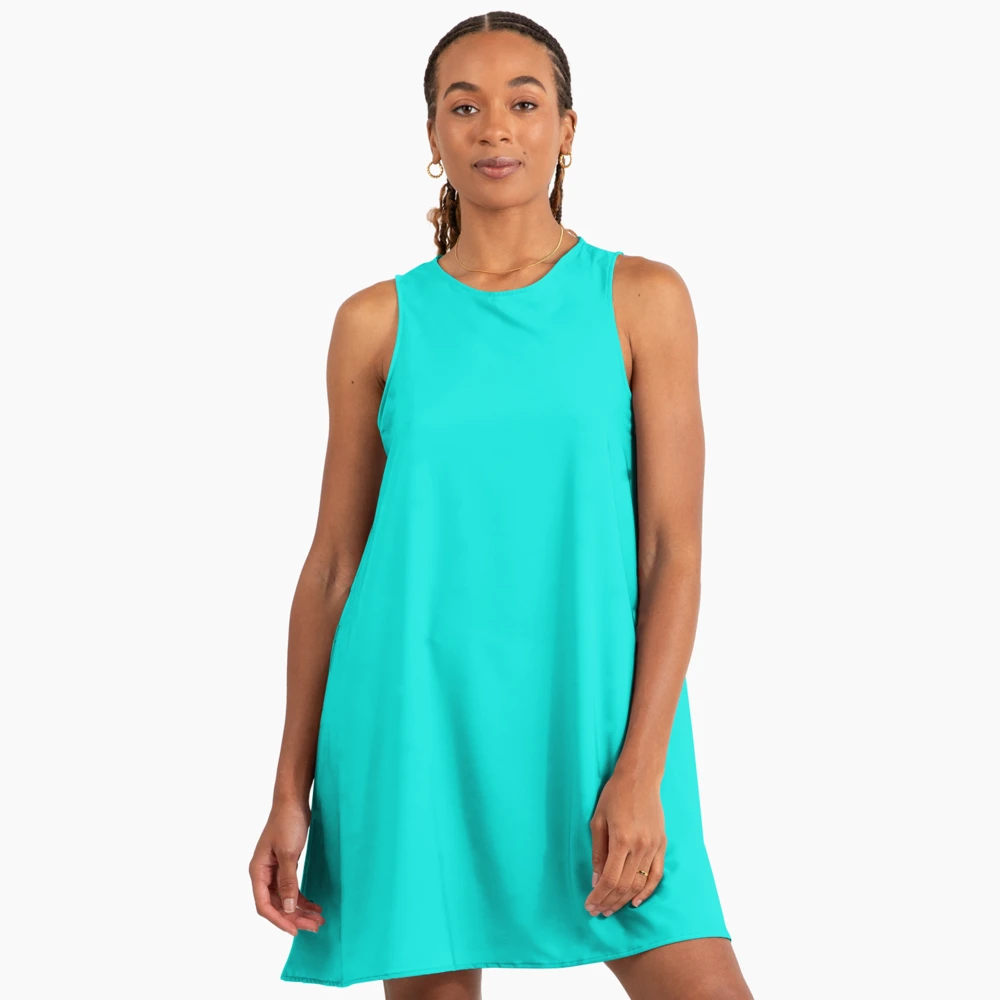 Bright Turquoise" A-Line Dress for Sale by SolidColors | Redbubble Bright Turquoise" A-Line Dress for Sale by SolidColors | Redbubble