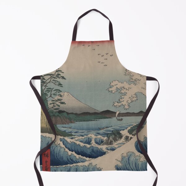 Item preview, Japanese Traditional Woodprint 1850's Mt Fuji with Large Sea Waves designed and sold by UnleyDesign.