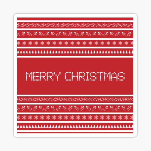 Merry Christmas and happy new year Sticker