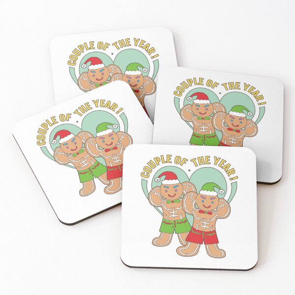 Item preview, Gingerbread Gay Lover- Couple of the Year | White Background | Curious Eyeball designed and sold by CuriousEyeball.