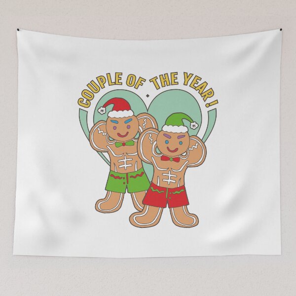 Item preview, Gingerbread Gay Lover- Couple of the Year | White Background | Curious Eyeball designed and sold by CuriousEyeball.