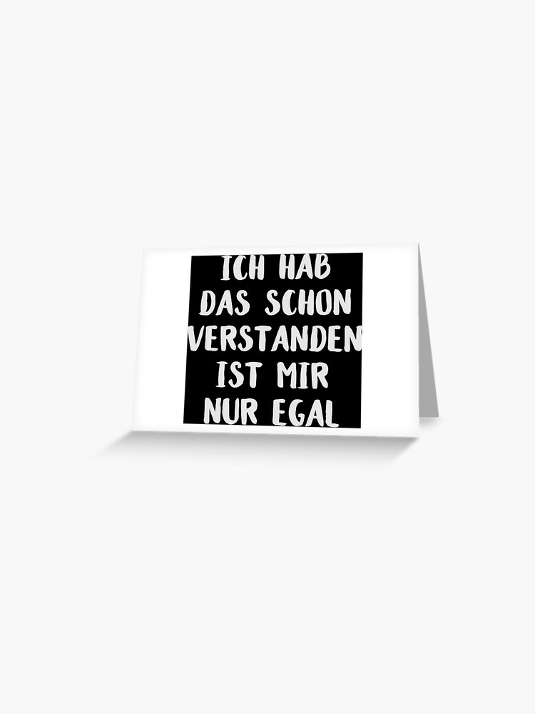Ich Hab Das Schon Verstanden ist Mir Nur Egal Sticker for Sale by cursotti