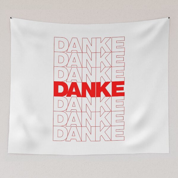 Item preview, Classic Thank You Repeating Pattern - German (Danke) designed and sold by jdotrdot712.
