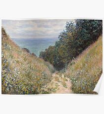 Claude Monet - Road at La Cavée Pourville Poster