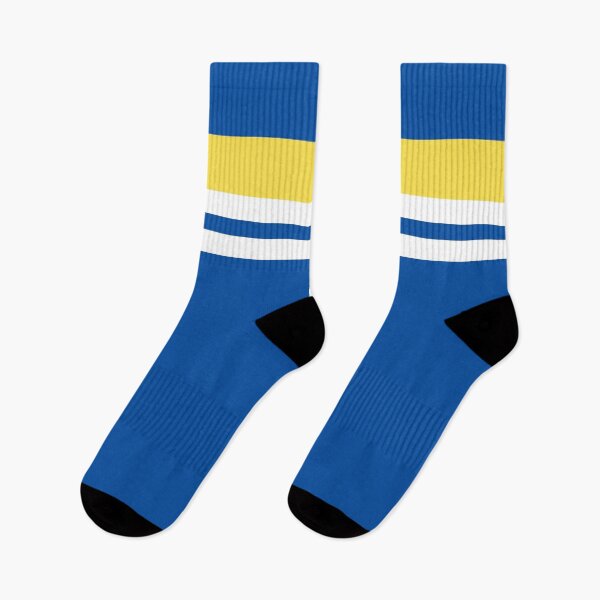Item preview, Leeds Retro 1982 Blue White Yellow Bars designed and sold by Sporting Colour.