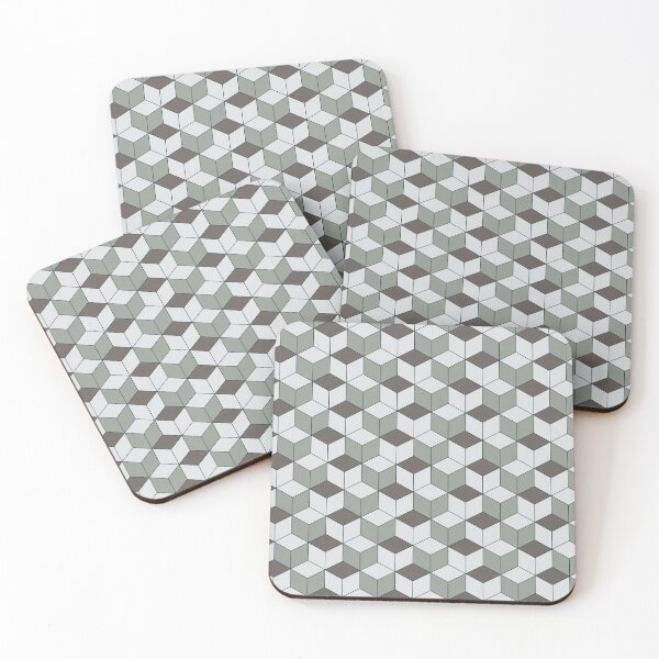 Item preview, Brown and Grey Kikko Traditional Japanese Pattern designed and sold by Heedee Design.