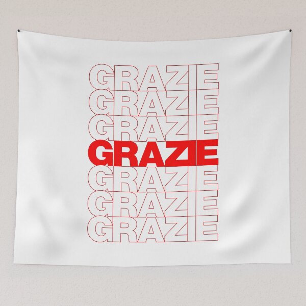 Item preview, Classic Thank You Repeating Pattern - Italian (grazie) designed and sold by jdotrdot712.