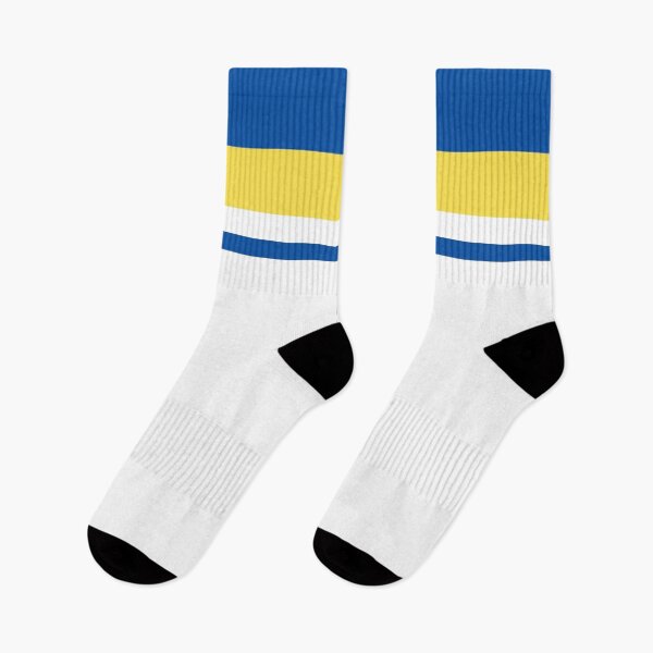 Item preview, Leeds Retro 1982 White Blue Yellow Bars designed and sold by Sporting Colour.