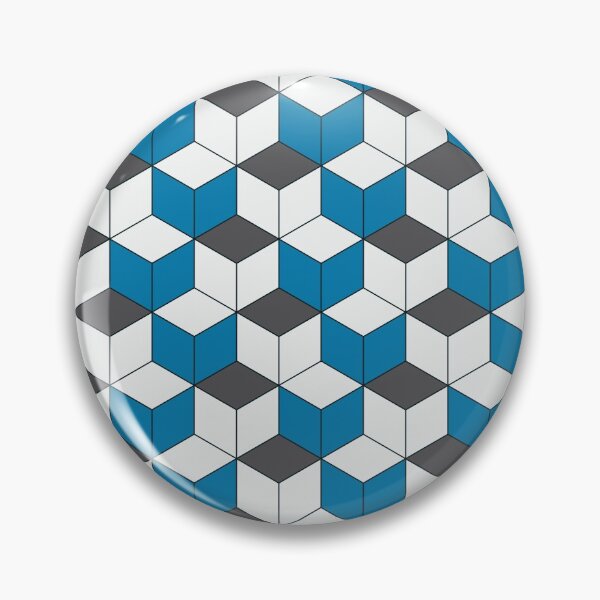 Item preview, Black, Blue and White Kikko Traditional Japanese Pattern designed and sold by Heedee Design.