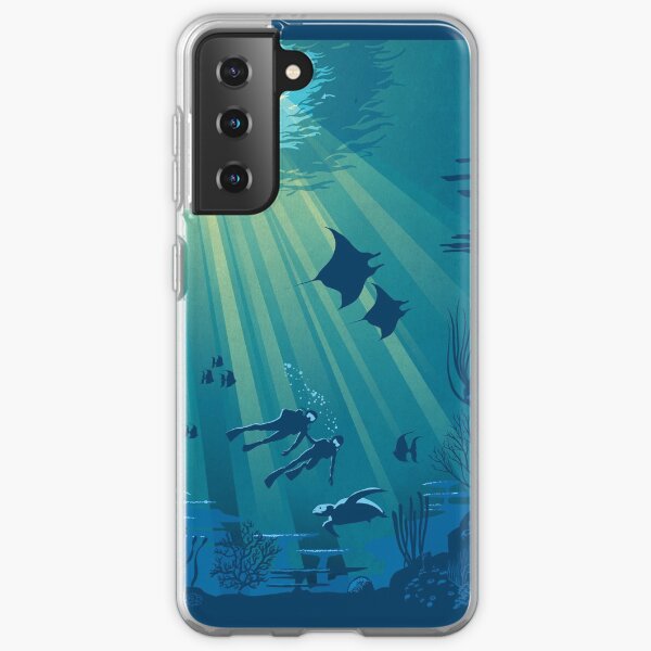 Deep Blue Samsung Galaxy Soft Case