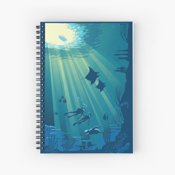 Deep Blue Spiral Notebook