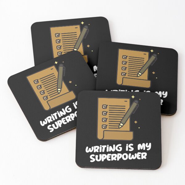 Item preview, Writing is my Superpower  designed and sold by SocialStreet.