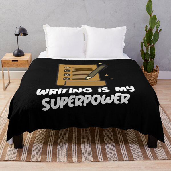 Item preview, Writing is my Superpower designed and sold by SocialStreet.
