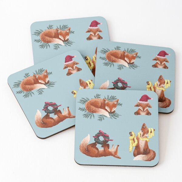 Item preview, Festive Foxes! Cute Christmas designed and sold by KelSticks.