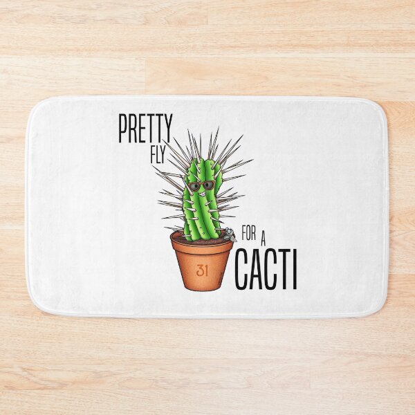Item preview, Pretty Fly For A Cacti - Cactus pun digital artwork by Empress Eyrie designed and sold by EmpressEyrie.