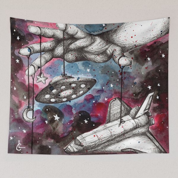 Item preview, Space Charades | "ROCKET" from Inktober 2020 designed and sold by LizaCompass.
