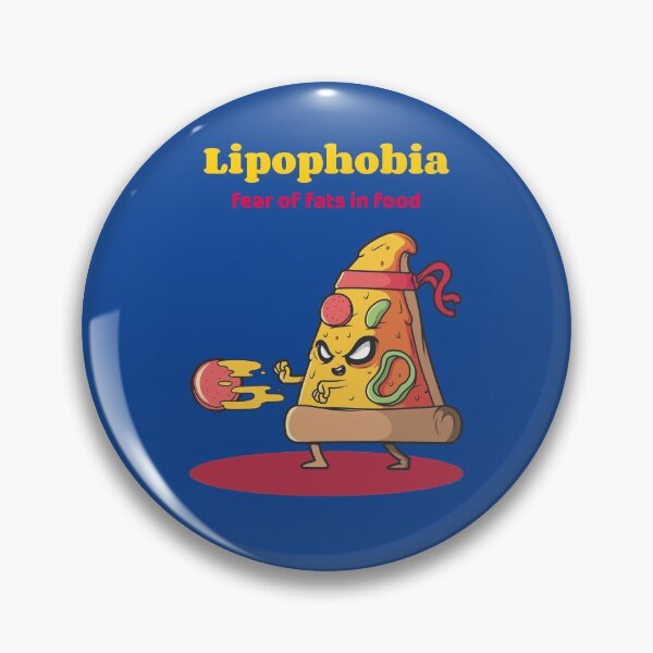 Item preview, Lipophobia - fear of fats in food designed and sold by PhobiaStore.