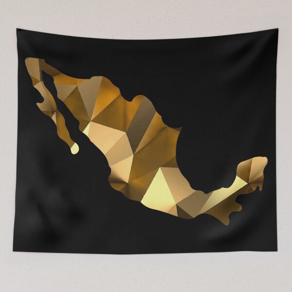 Item preview, Mexico map metallic gold origami modern mexican style clothing  designed and sold by T-Mex.