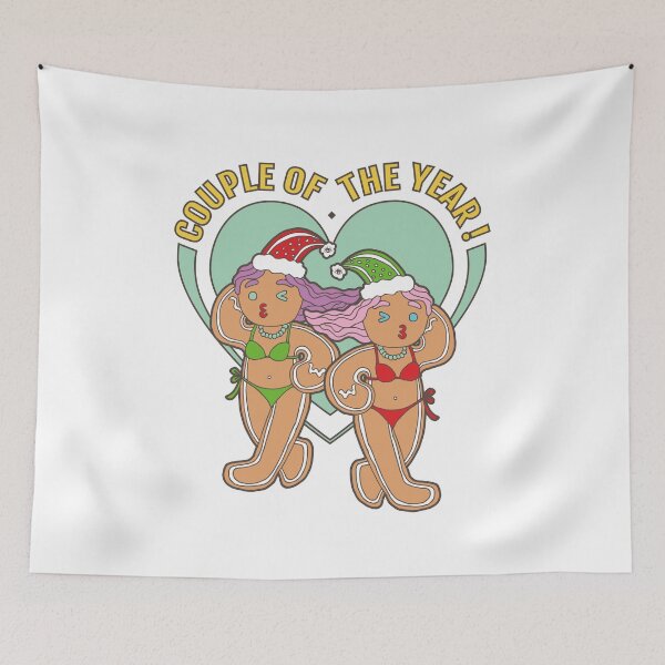Item preview, Gingerbread Lesbian Lover- Couple of the Year | White Background | Curious Eyeball designed and sold by CuriousEyeball.