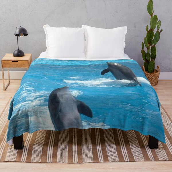 Item preview, 2 Playful Dolphins having Fun in the Water designed and sold by TANGELLACOUTURE.