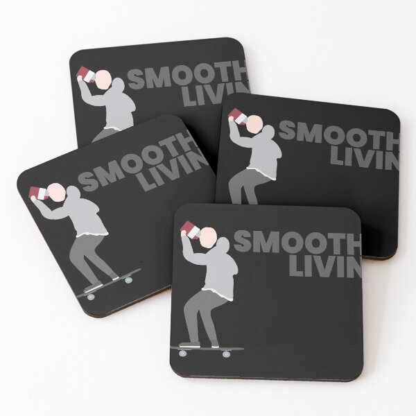 Item preview, SMOOTH LIVIN - Guy Drinking Juice on Skateboard designed and sold by Andy-Kay.