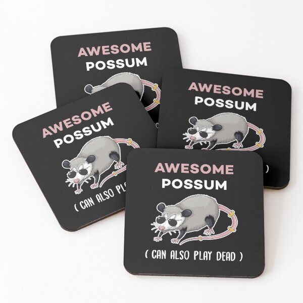 Item preview, Awesome Possum Can Also Play Dead Funny Pun designed and sold by Scratches Tees.