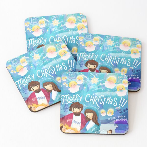 Item preview, Christmas Carolling in a Manger designed and sold by amydomingo.