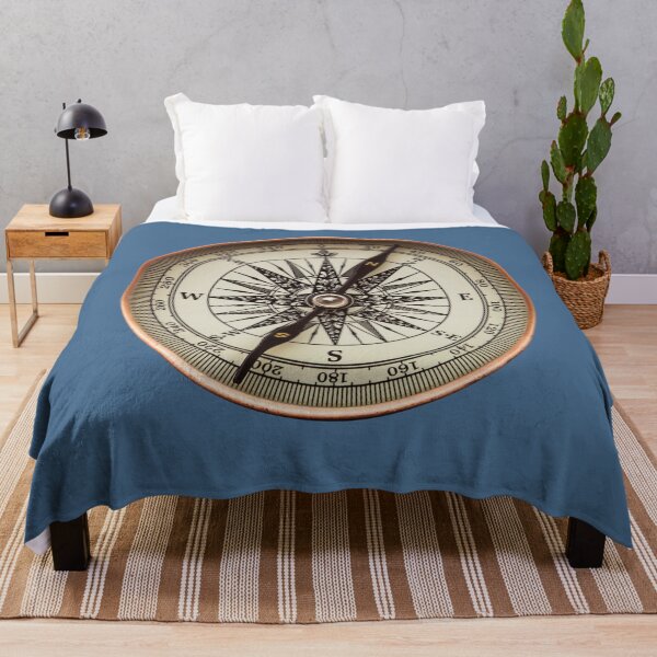 Item preview, Vintage Compass Clock Face designed and sold by KALEIDOSCOPE UK.